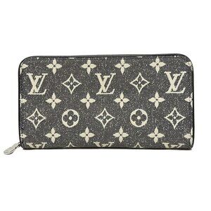 LOUIS VUITTON Zippy Wallet Gray Monogram Jacquard Denim - 658-082625